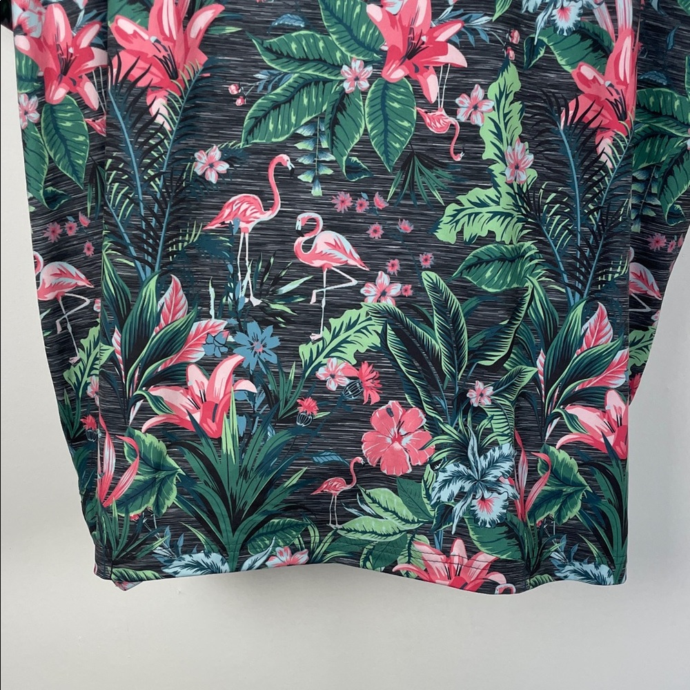 Chaps Everyday Performance Polo Resort Beach Floral Print Men's 2XL T Shirt - Picture 6 of 9